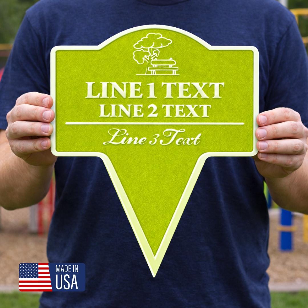 Neighborhood Reminder Yard Sign – Custom Text