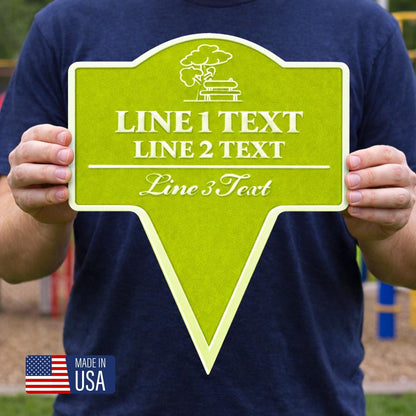 Neighborhood Reminder Yard Sign – Custom Text
