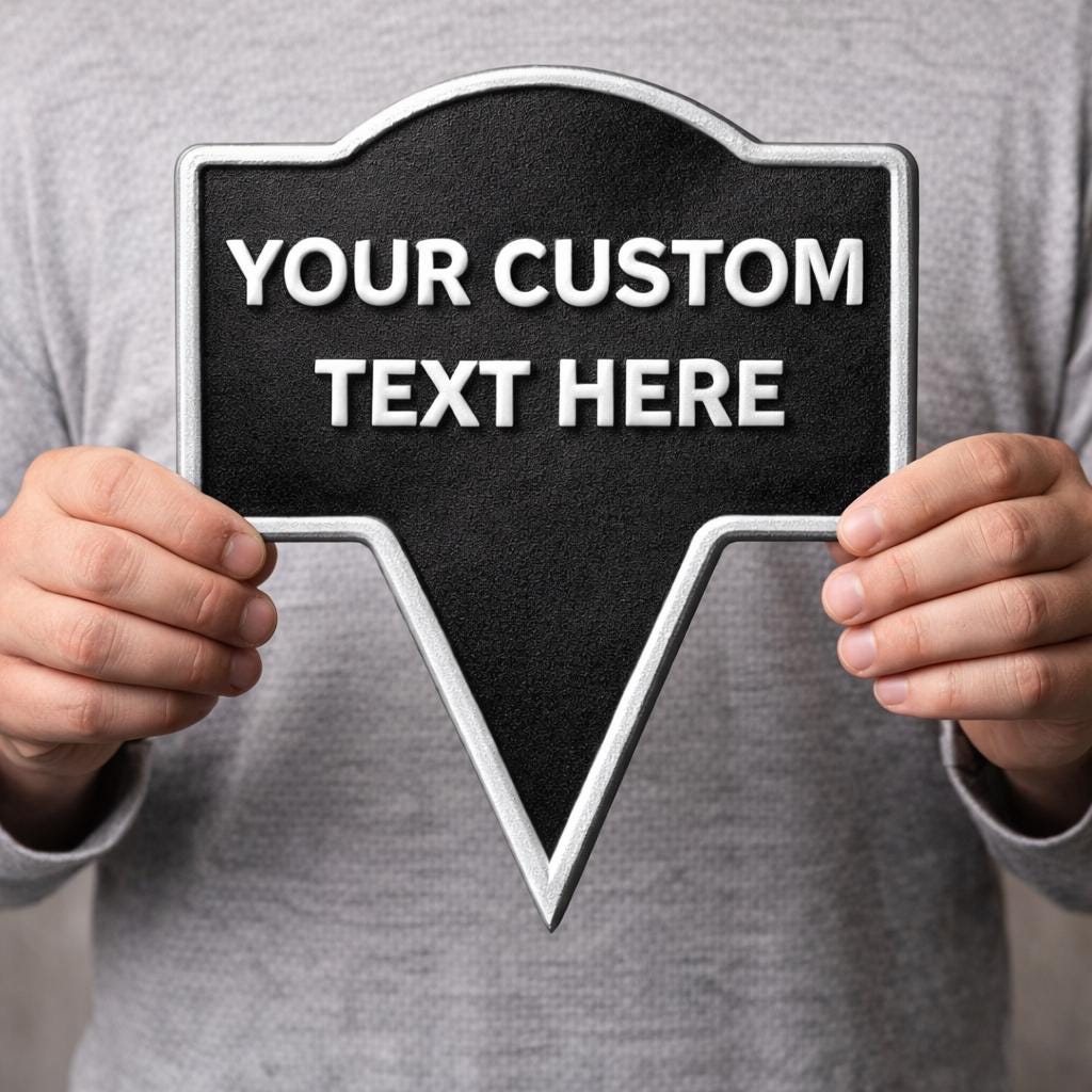 Custom Yard Stake Sign – 8"x10", 10"x12", 11"x13", Easy Install, Weatherproof, Made in USA