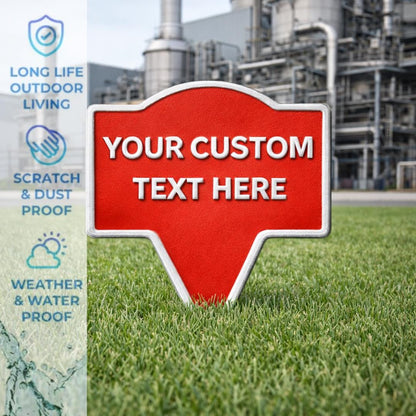 Custom Yard Stake Sign – 8"x10", 10"x12", 11"x13", Easy Install, Weatherproof, Made in USA