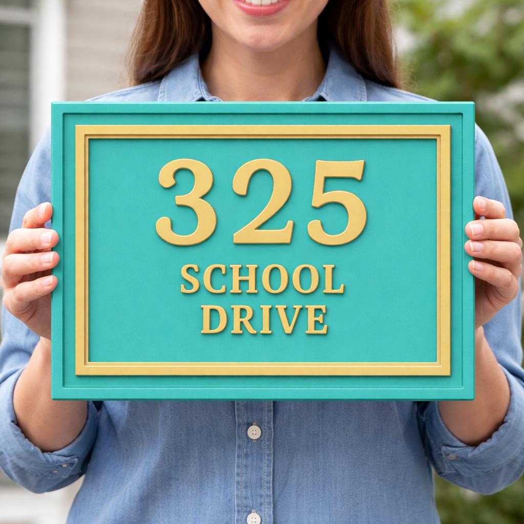 Custom Address Sign