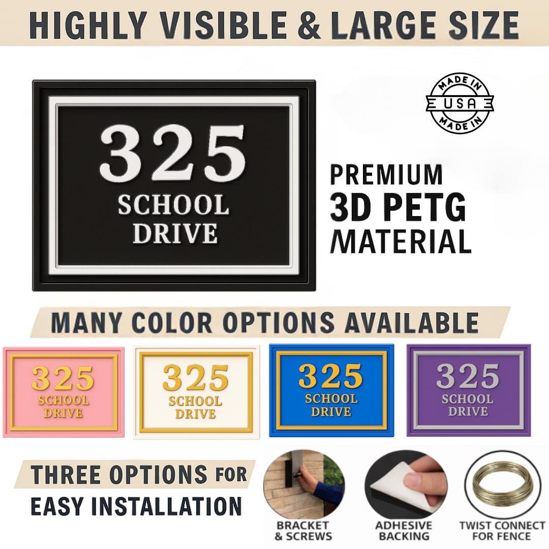 Custom Address Sign