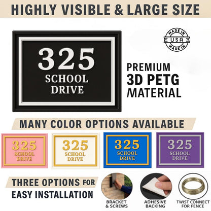 Custom Address Sign