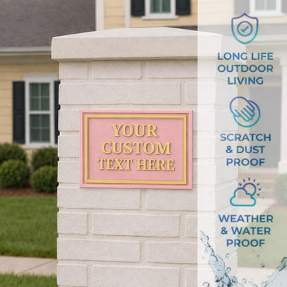 Custom Text Plaque Sign – Raised 3D PETG Plaque