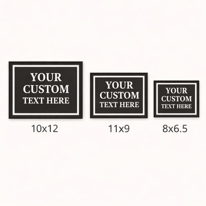Custom Text Plaque Sign – Raised 3D PETG Plaque