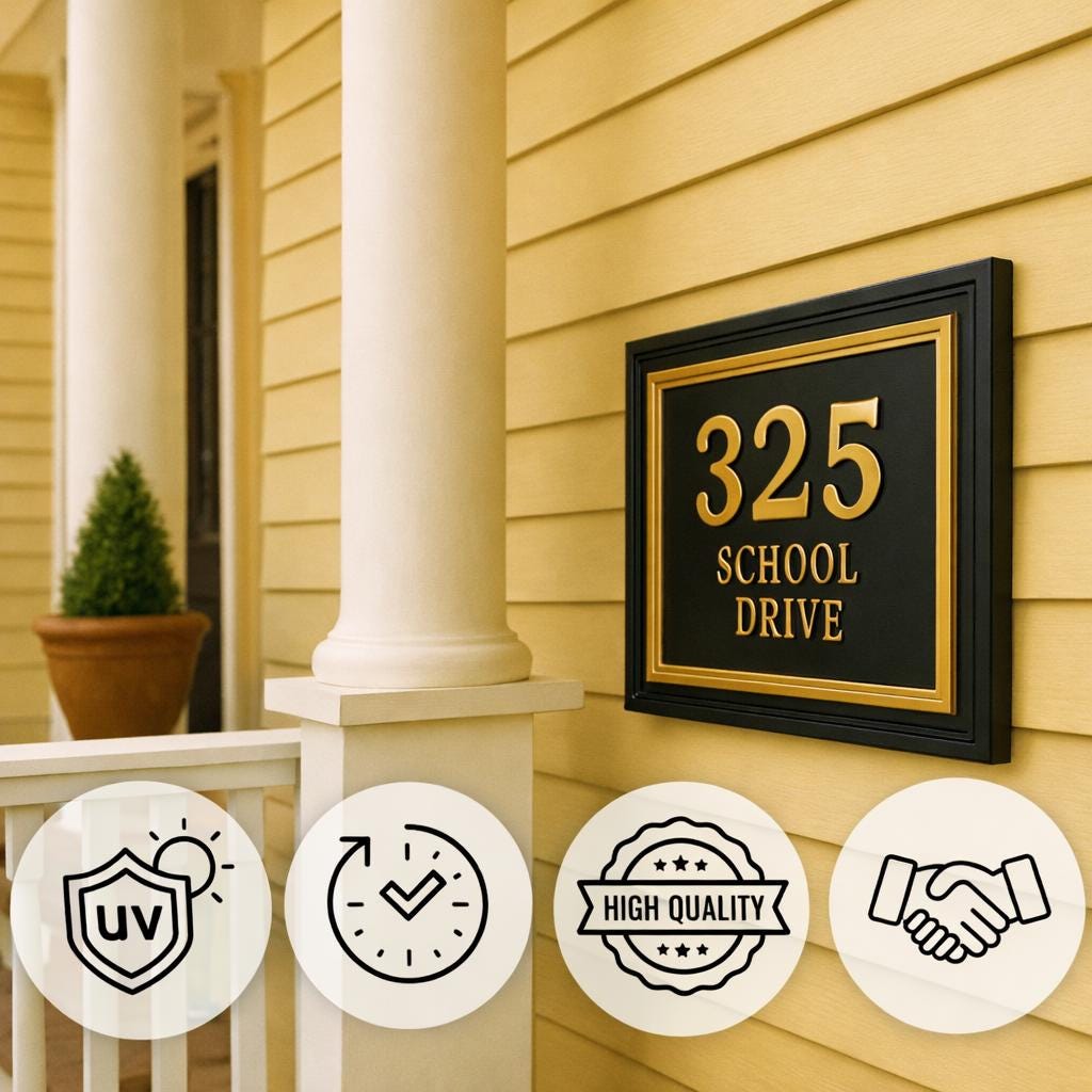 Custom Address Sign