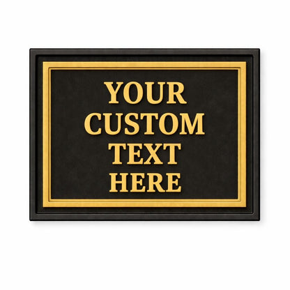 Custom Text Plaque Sign – Raised 3D PETG Plaque
