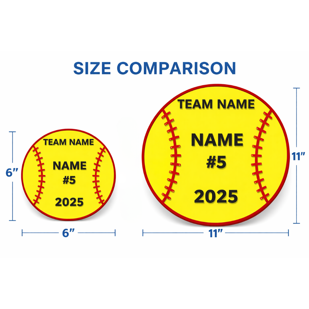 Personalized Softball Team Sign – Custom Decor