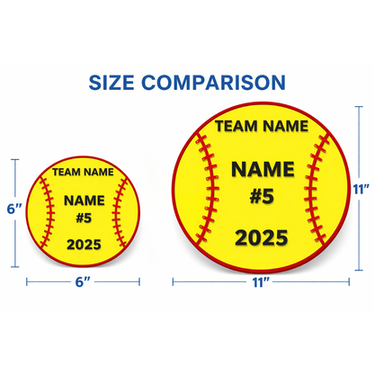Personalized Softball Team Sign – Custom Decor
