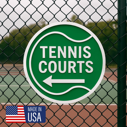 Tennis Court Arrow Sign – Left or Right