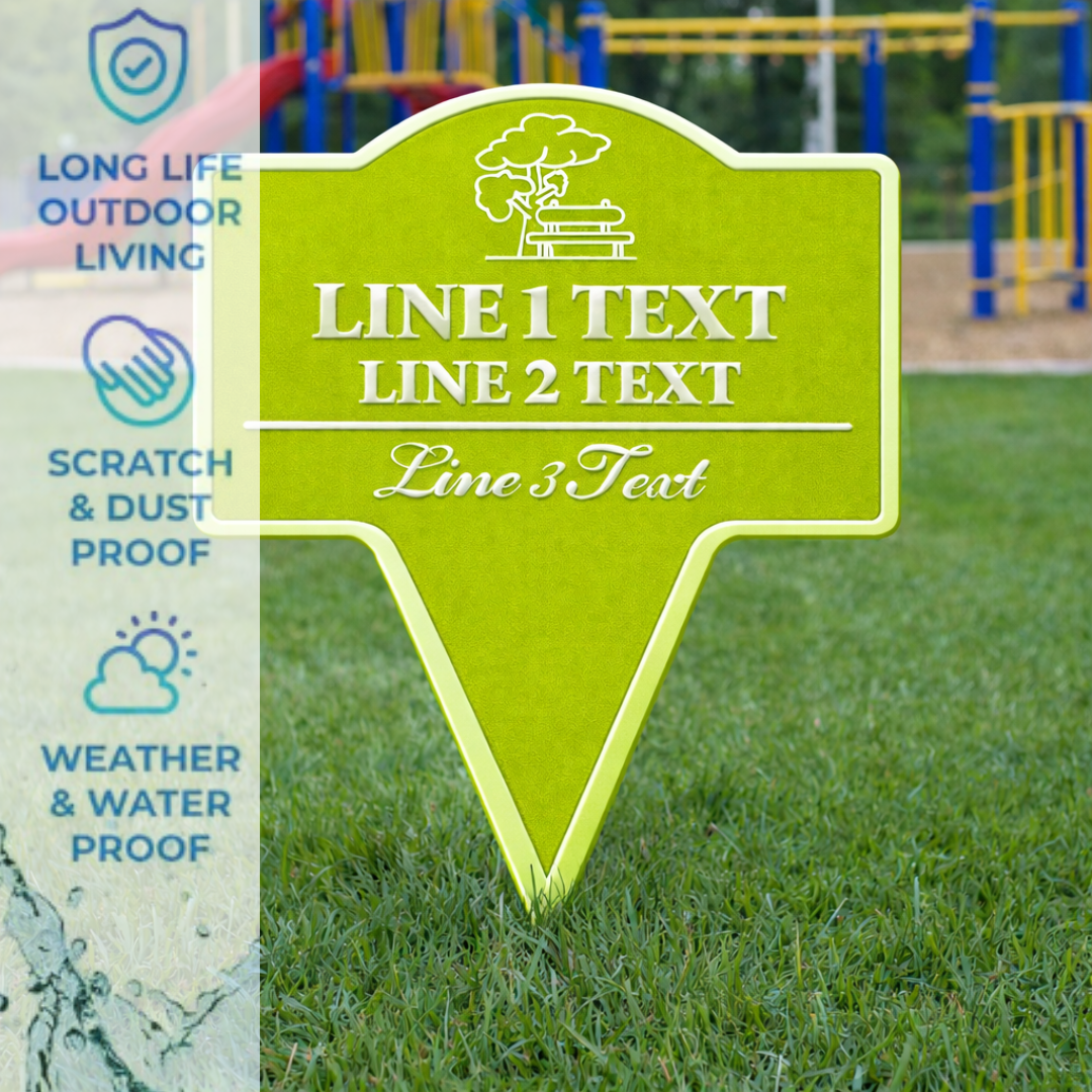 Neighborhood Reminder Yard Sign – Custom Text