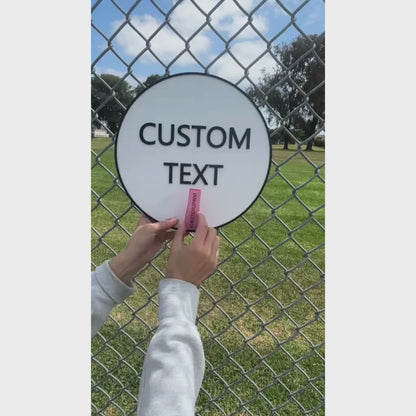 Custom Round Sign, Custom Your Logo, Twist Connect Sign, Custom Sign, Your Company Logo, Property Signs, Private Property, 3D PETG