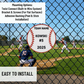 Custom Baseball Team Sign – 6"x6" or 11"x11", Easy Install, All-Surface Mount, All-Weather, Non-Rusting PETG, For Dugouts, Fields, or Rooms