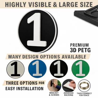 Round Number Sign – Home or Business